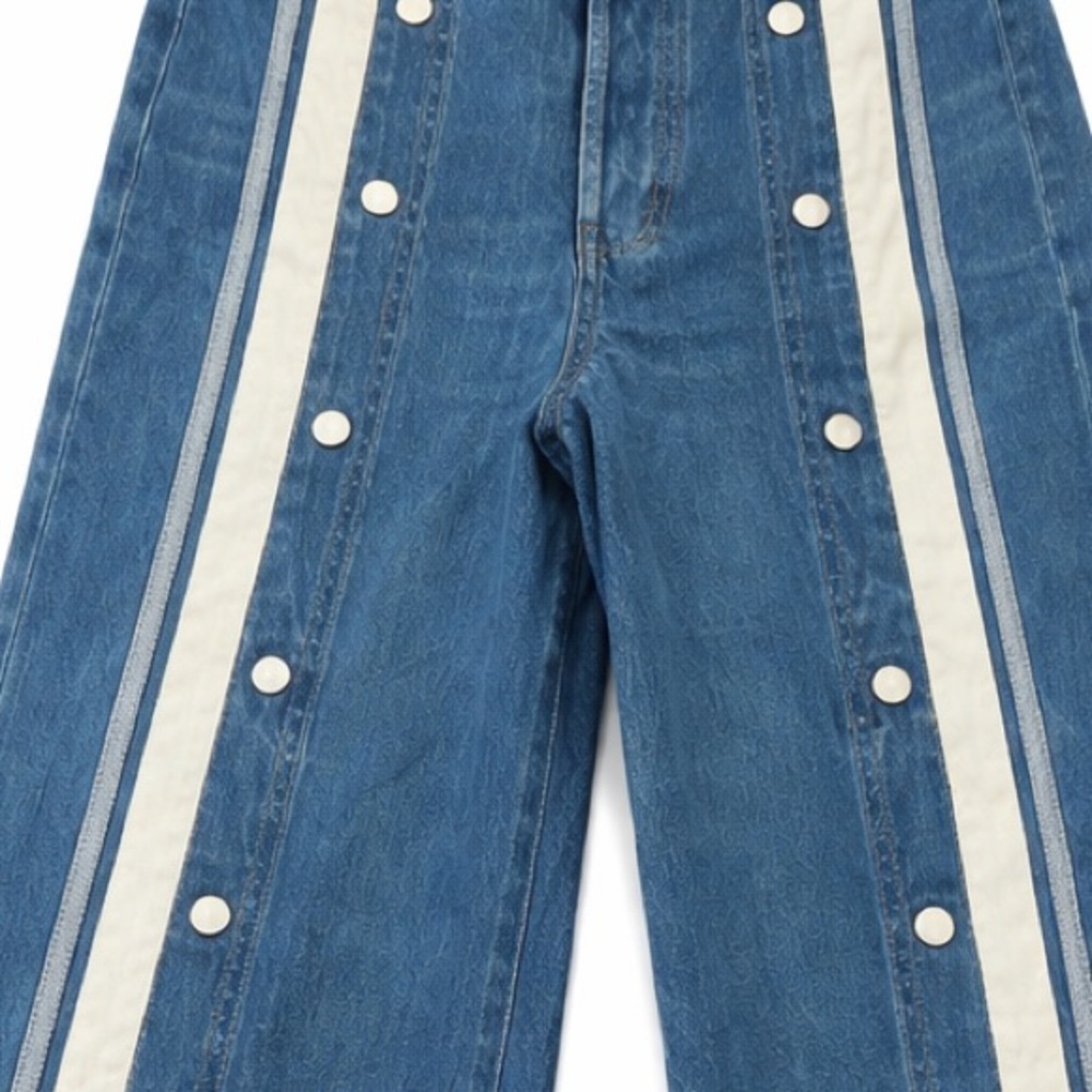 NWT Free People Wide Leg Snap Jeans – Size 26 - Picture 4 of 4